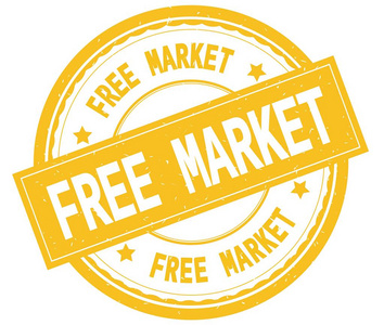 自由市场, 书面文本在黄色圆的橡皮图章