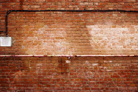 古砖风化水泥墙面红色摇滚