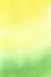 抽象水彩黄绿色背景