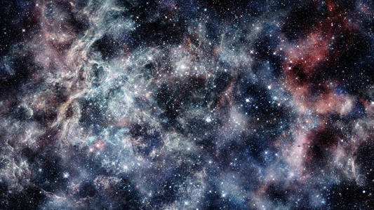 星云和星系在太空深处。这幅图像由美国国家航空航天局提供的元素