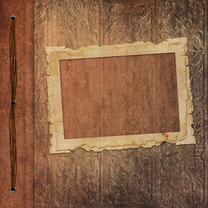 旧相册的复古框架照片