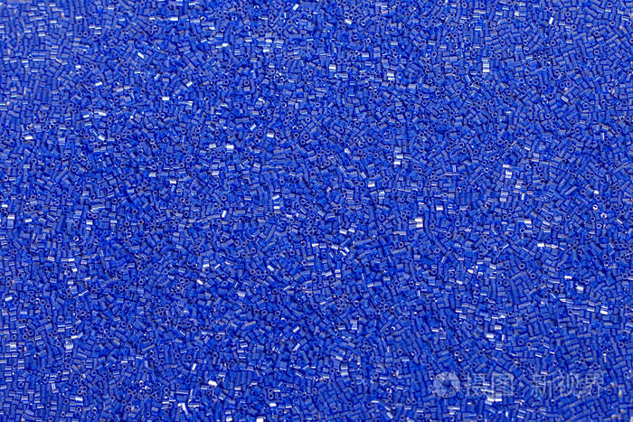 蓝色的织物亮片时尚面料与闪光亮片