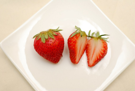 健康生活方式的红草莓
