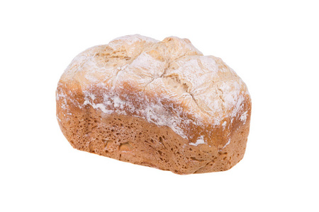 白色背景的自制白面面包, 面包机烘焙