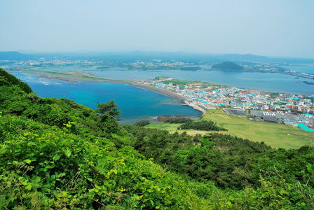 鸟瞰济州岛图片