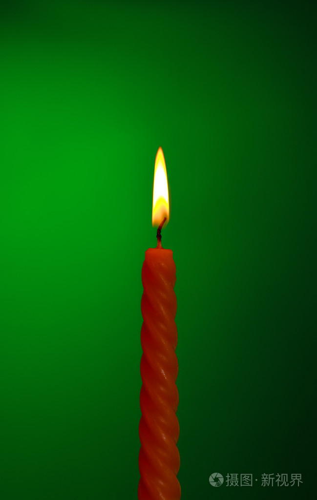绿色的蜡烛