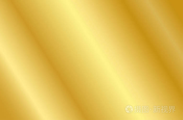 黄金质感逼真闪亮的金属箔渐变矢量图