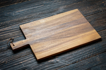 木制背景木材切割板的复制空间
