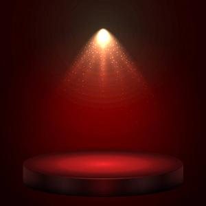 红色聚光灯图片