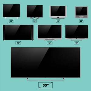 电视屏幕液晶显示器模板电子设备技术数字设备显示矢量图