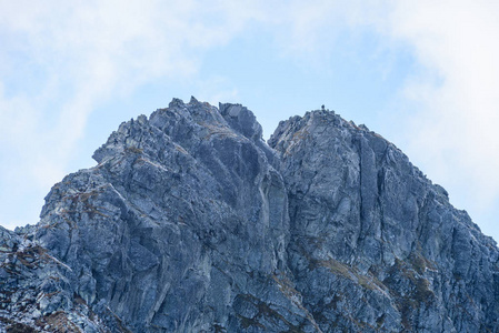 在斯洛伐克的落基山山顶地区