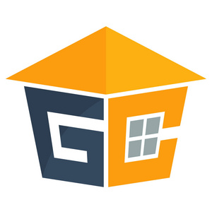 图标标志首字母为住宅建筑业务, 结合字母 G 和 C