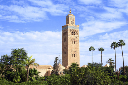 摩洛哥著名的库图比亚清真寺尖塔, 马拉喀什