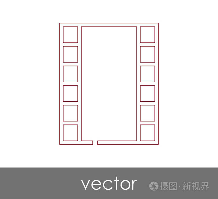 用于网页设计和应用的电影图标