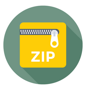 Zip 文件矢量图标