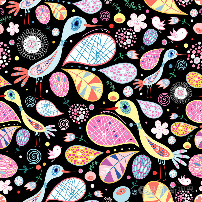 鸟类的抽象纹理