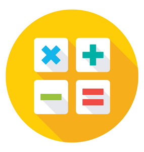 数学符号矢量图标图片