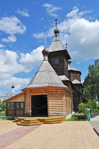 俄罗斯穆隆的谢尔盖拉多涅日斯基木制教堂