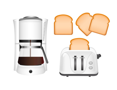 咖啡机和烤面包机