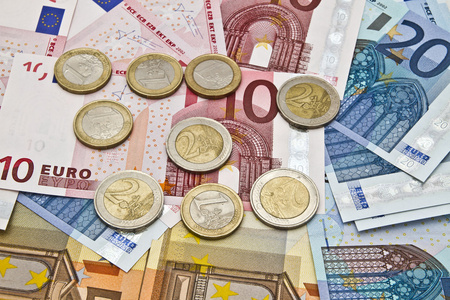 欧元货币和硬币