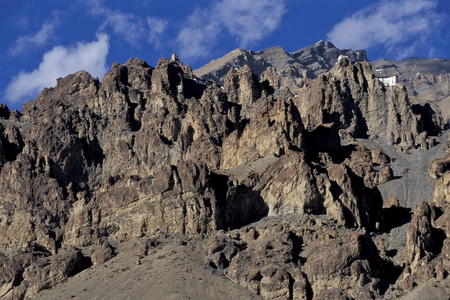 喜马偕尔邦,印度喜马拉雅山,印度北部,印度,亚洲的崎岖山脉风光照片