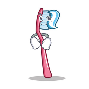 傻笑牙刷人物卡通风格照片