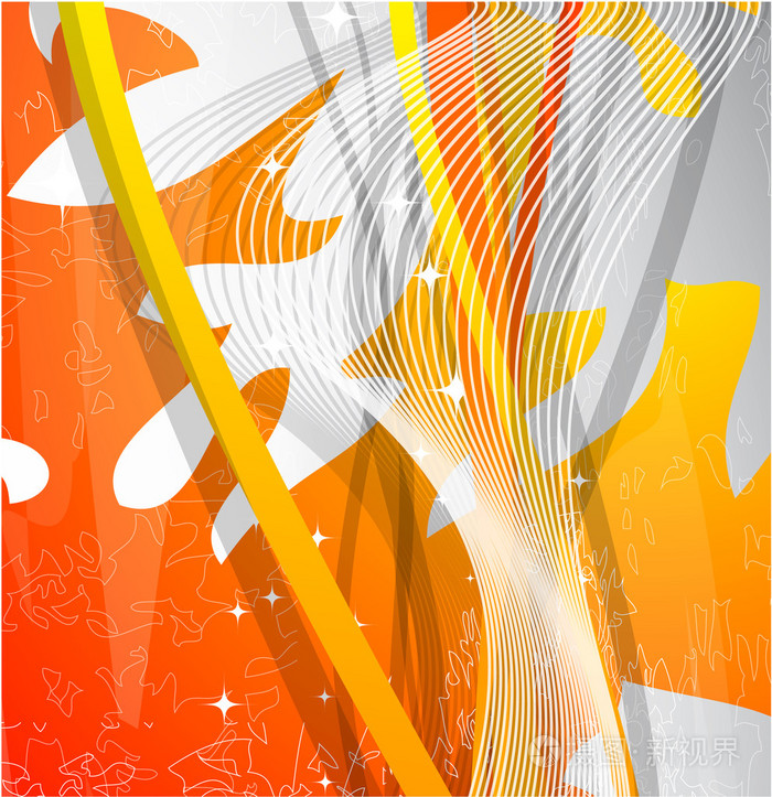 矢量彩色线条.抽象矢量背景