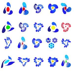 设计用的一套不同的抽象符号，也可用作徽章或