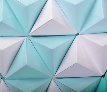 抽象青色色调纸, 由四面体背景制成。对名片和网络有用