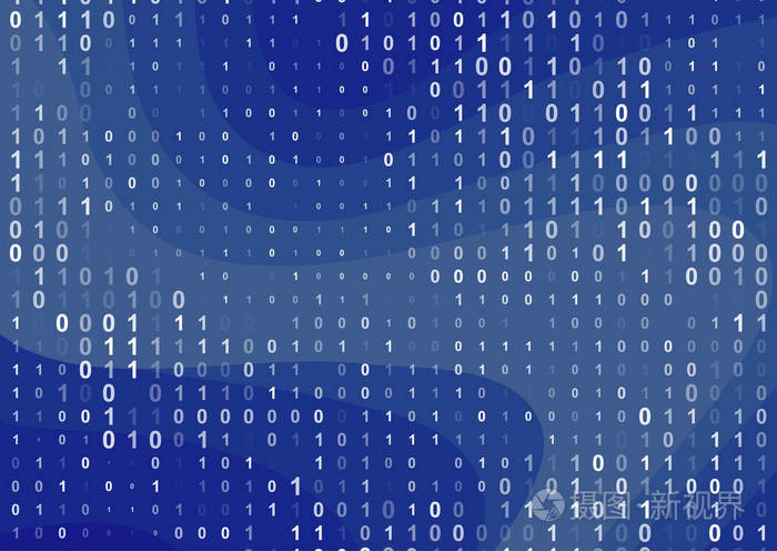 二进制计算机代码背景.渐变01数字模式.数据和技术纹理.