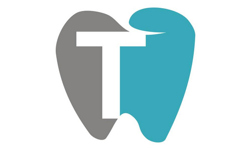 健康的牙齿护理字母 T