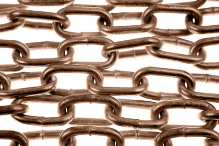 链 chain的名词复数  连串 连锁店或旅馆 一系列的事物