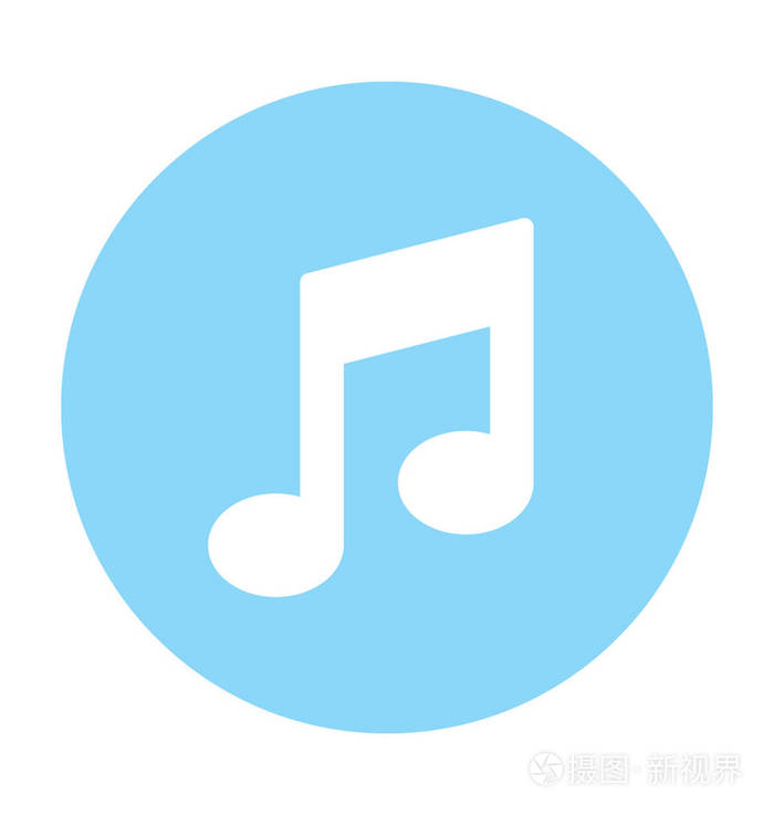 音乐注意矢量图标