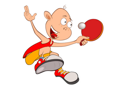 乒乓球动漫人物图片图片