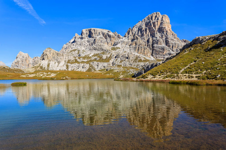 Cime 国家公园的美丽的湖, 白云岩山