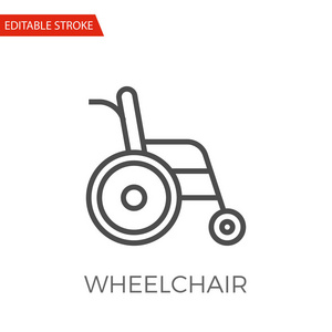 轮椅矢量图标