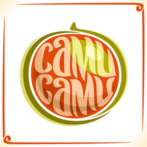 Camu Camu 的矢量标识