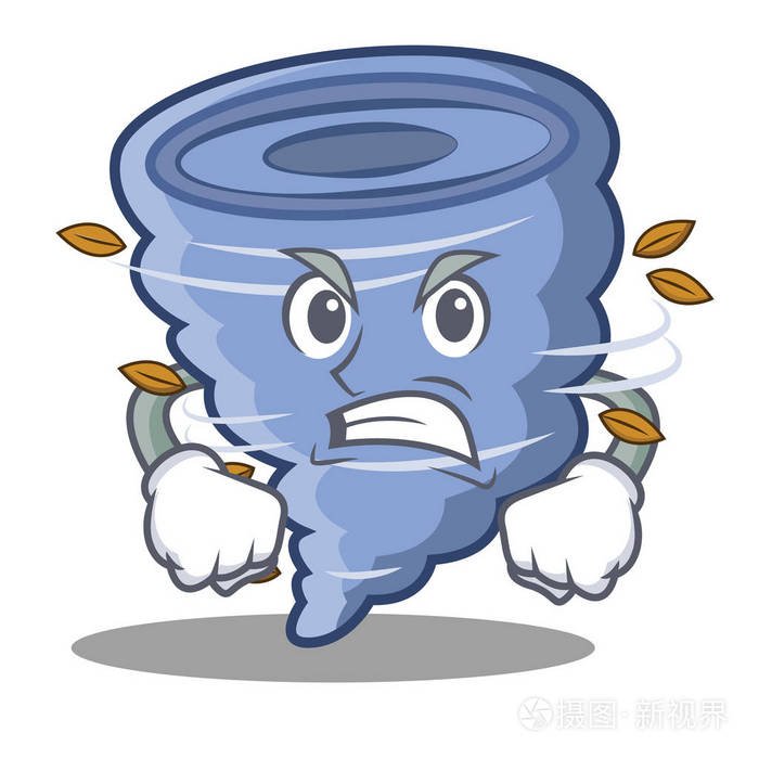 愤怒的龙卷风卡通风格