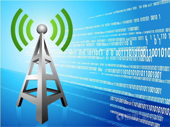 数字无线电塔波现代背景