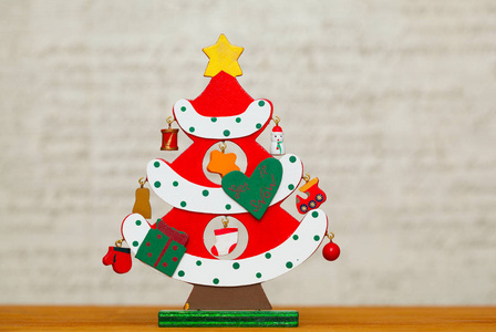 装饰圣诞树。文本的可用空间
