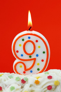 第九届生日第九个生日蜡烛照片