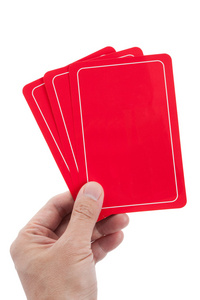 红色空白卡