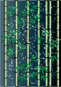 竹树矢量画