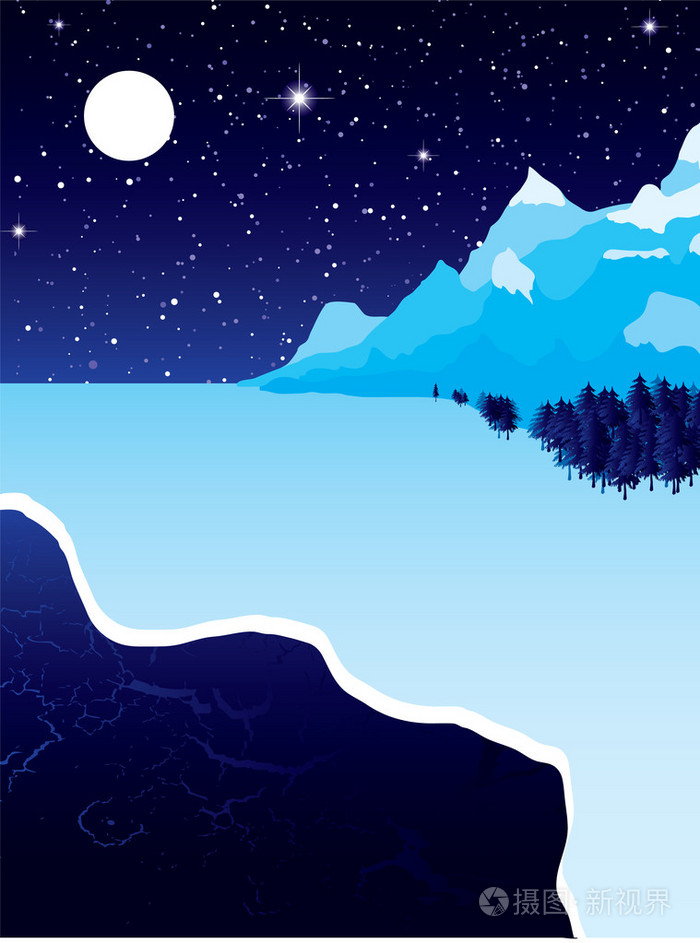 冬季冰插画-正版商用图片02ufi1-摄图新视界
