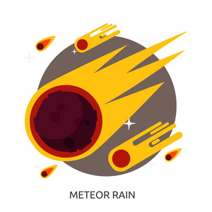 空间流星雨矢量图像图片