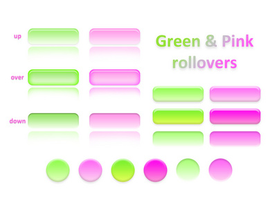 绿色和粉红色的变换图像
