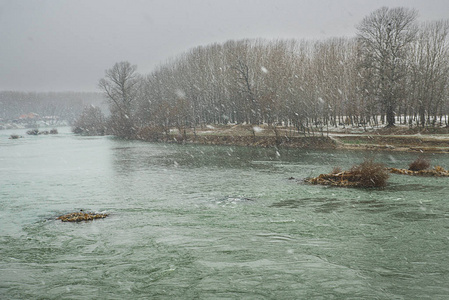 冬季景观河