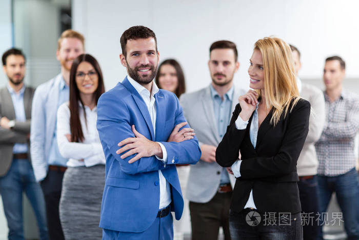 成功商务团队合影