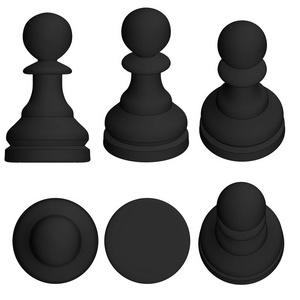 孤立的棋一块 3d 图