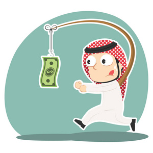 阿拉伯商人追逐金钱